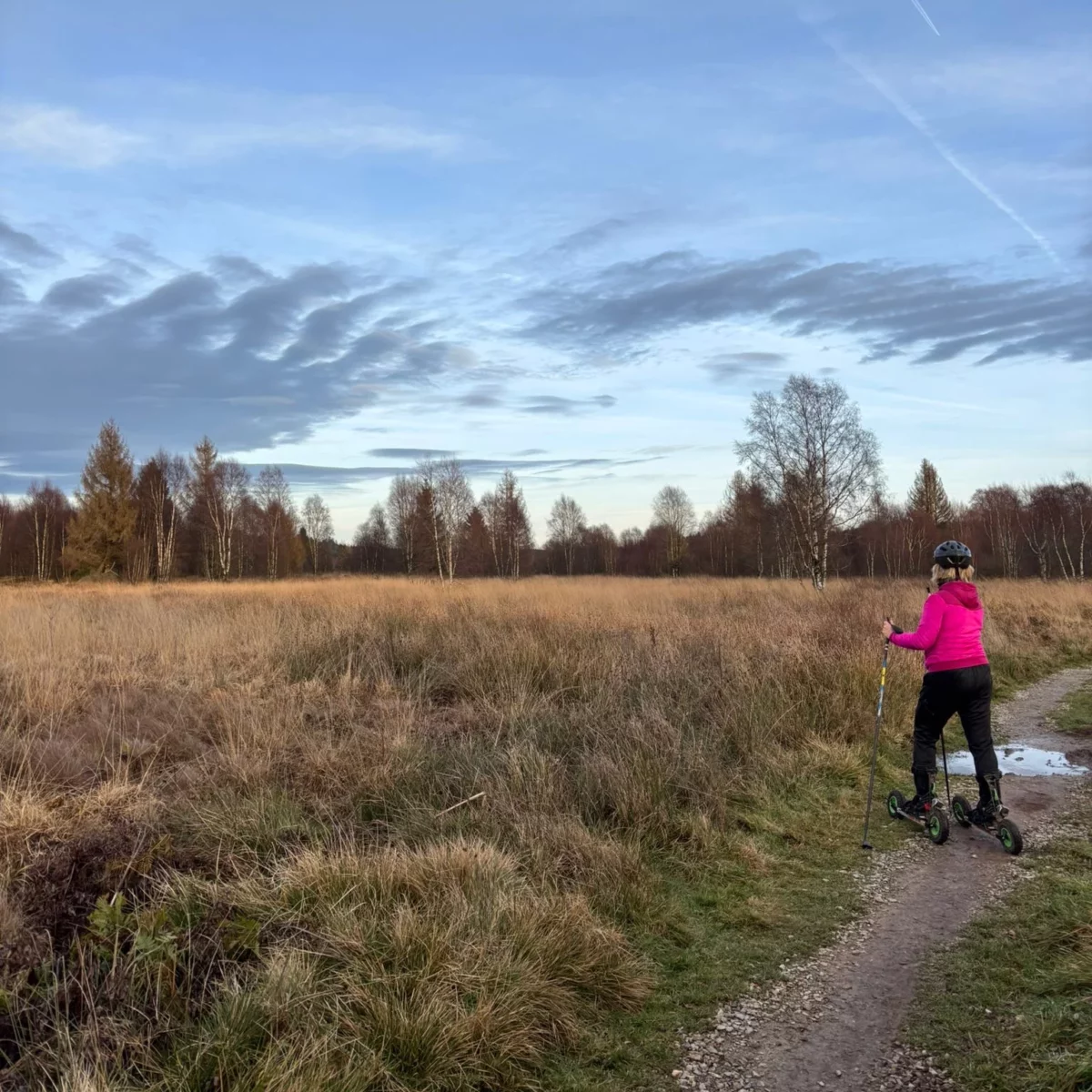 Skike ride in Botrange Belgium