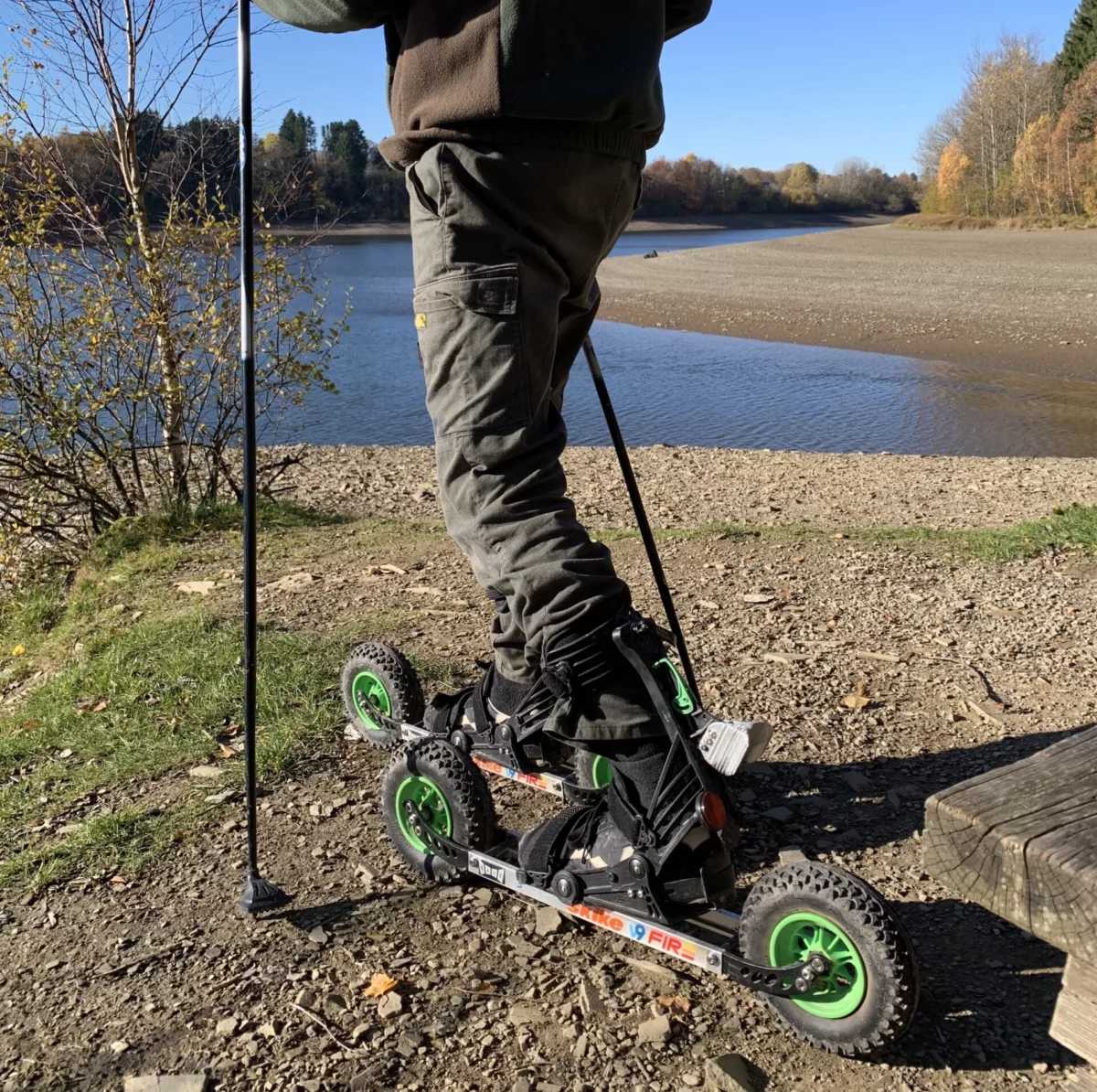 Balade en Skike autour du lac de Butgenbach